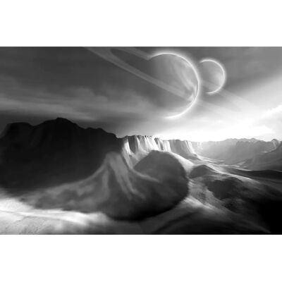 PAPERMOON Landschaft Schwarz Weiß Fototapete - Tapete PAPERMOON Landschaft Schwarz Weiß Fototapete - Tapete