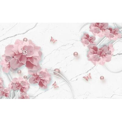 PAPERMOON Blumenmuster Fototapete - Bunt Vlies Tapete PAPERMOON Blumenmuster Fototapete - Bunt Vlies Tapete