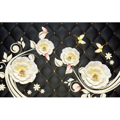PAPERMOON Blumen Muster Fototapete - Bunt, 4,50m x 2,80m - Tapete PAPERMOON Blumen Muster Fototapete - Bunt, 4,50m x 2,80m - Tapete
