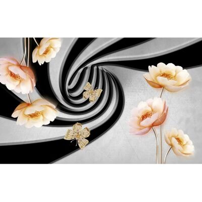 PAPERMOON Abstrakt 3D Blumenkonzept Tapete - Tapete PAPERMOON Abstrakt 3D Blumenkonzept Tapete - Tapete
