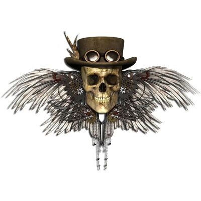 PAPERMOON Steampunk Toten Kopf Fototapete - Wandbild PAPERMOON Steampunk Toten Kopf Fototapete - Wandbild