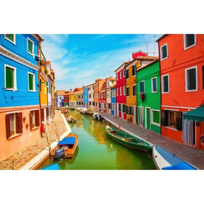 PAPERMOON Venedig Bunte Fototapete - Wandbild PAPERMOON Venedig Bunte Fototapete - Wandbild