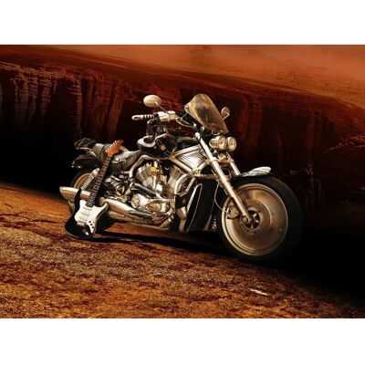 PAPERMOON Motorrad Gitarre Tapete - Bunt, 4,5m x 2,8m - Tapete PAPERMOON Motorrad Gitarre Tapete - Bunt, 4,5m x 2,8m - Tapete