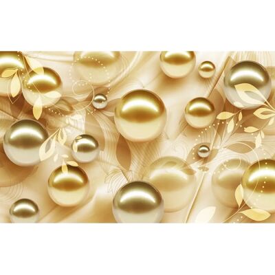 PAPERMOON Goldene Kugeln Fototapete - Hochwertiger Digitaldruck - 5m x 2,8m - Bunt PAPERMOON Goldene Kugeln Fototapete - Hochwertiger Digitaldruck - 5m x 2,8m - Bunt