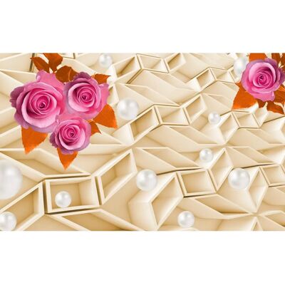 PAPERMOON Abstrakt Blumen Tapete - Vlies - 5m x 2,8m - 10 Bahnen - Tapete PAPERMOON Abstrakt Blumen Tapete - Vlies - 5m x 2,8m - 10 Bahnen - Tapete