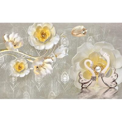 PAPERMOON Blumenmuster Fototapete - Vliestapete PAPERMOON Blumenmuster Fototapete - Vliestapete