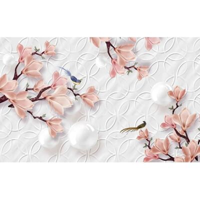 PAPERMOON Blumenmuster Fototapete - Bunt, 5m x 2,8m - Tapete PAPERMOON Blumenmuster Fototapete - Bunt, 5m x 2,8m - Tapete
