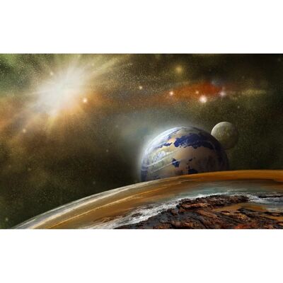 PAPERMOON Planeten Tapete - Bunt, 5m x 2,8m, 10 Bahnen - Tapeten PAPERMOON Planeten Tapete - Bunt, 5m x 2,8m, 10 Bahnen - Tapeten
