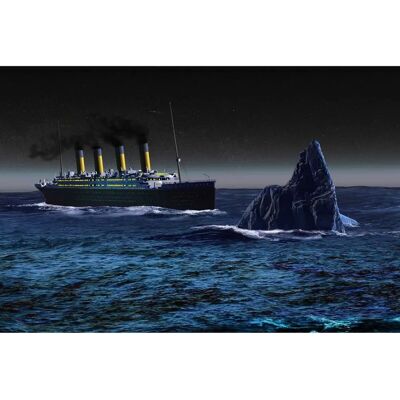 PAPERMOON Titanic mit Eisberg Fototapete - Wandbild PAPERMOON Titanic mit Eisberg Fototapete - Wandbild