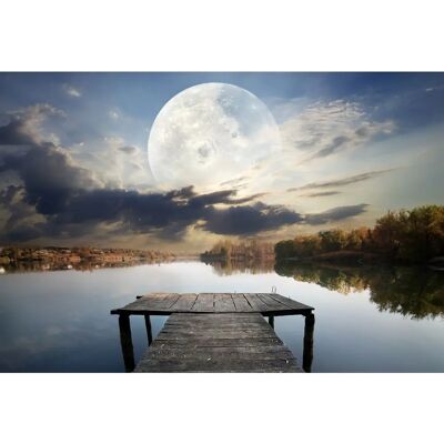 PAPERMOON Bunt Wasser Mond Wandbild PAPERMOON Bunt Wasser Mond Wandbild