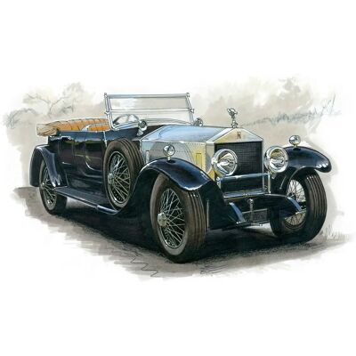 PAPERMOON Vintage Auto Illustration Tapete - Wandbild PAPERMOON Vintage Auto Illustration Tapete - Wandbild