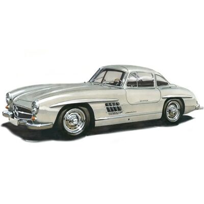 PAPERMOON GULLWING 1954 - Vintage Auto Wandbild - Bunt - 2,50x1,86m PAPERMOON GULLWING 1954 - Vintage Auto Wandbild - Bunt - 2,50x1,86m