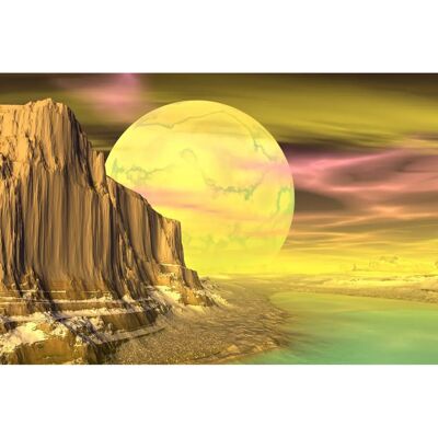 PAPERMOON Fototapete - Planeten-Futuristisch Weltraum Mond Galaxie Universum - Bunt PAPERMOON Fototapete - Planeten-Futuristisch Weltraum Mond Galaxie Universum - Bunt
