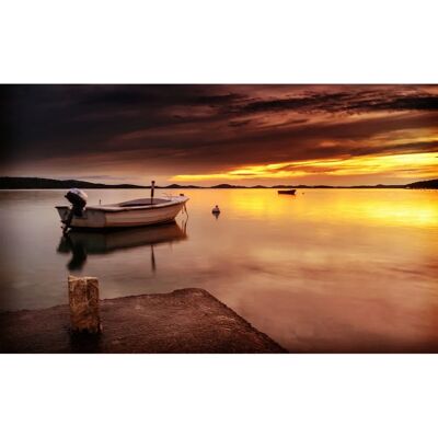 PAPERMOON Landschafts-Wandbild - Sonnenuntergang Himmel, Blaues Meer, Wolken PAPERMOON Landschafts-Wandbild - Sonnenuntergang Himmel, Blaues Meer, Wolken