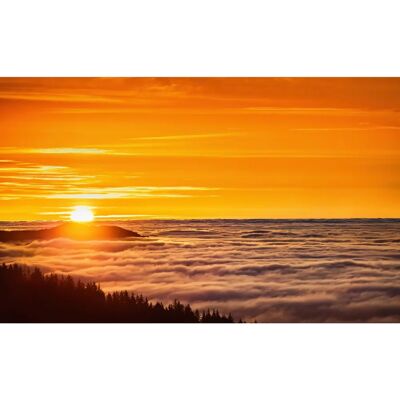PAPERMOON Sonnenuntergang Natur Berg Wandbild - Tapete PAPERMOON Sonnenuntergang Natur Berg Wandbild - Tapete