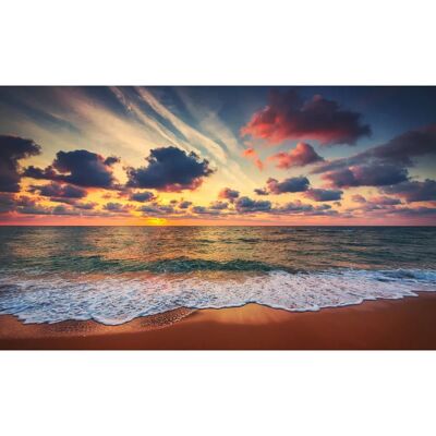 PAPERMOON Sonnenuntergang Strand Wandbild - Fototapete PAPERMOON Sonnenuntergang Strand Wandbild - Fototapete