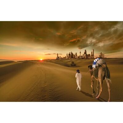 PAPERMOON Kuwait Wüste Stadt Fototapete - Landschaft Dekoration PAPERMOON Kuwait Wüste Stadt Fototapete - Landschaft Dekoration