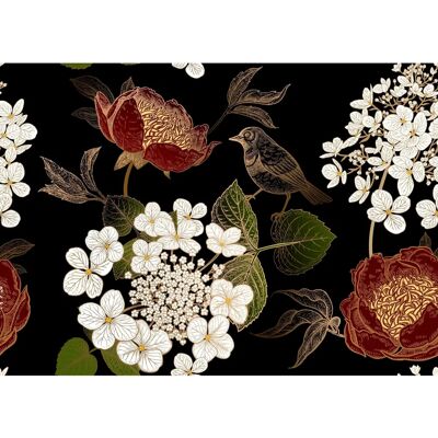 PAPERMOON Blumen Abstrakt Wandbild - Vlies Tapete PAPERMOON Blumen Abstrakt Wandbild - Vlies Tapete