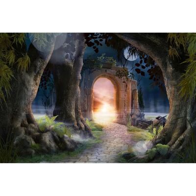PAPERMOON Märchen-Landschaft-Archade Bäume Fantasie Sonne Mond - Tapete PAPERMOON Märchen-Landschaft-Archade Bäume Fantasie Sonne Mond - Tapete