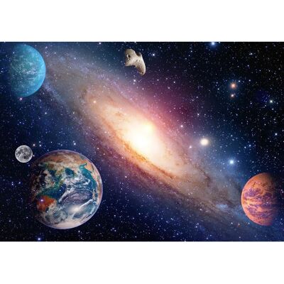 PAPERMOON Planeten-Galaxie Wandbild - Färgglad - Wandbild PAPERMOON Planeten-Galaxie Wandbild - Färgglad - Wandbild