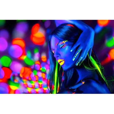 PAPERMOON Bunt Tapete Neon Licht Kunst Abstrakt Muster - Wandbild PAPERMOON Bunt Tapete Neon Licht Kunst Abstrakt Muster - Wandbild
