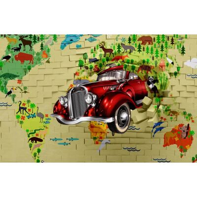 PAPERMOON Oldtimer Vintage Tapete - 3D Abstrakt Design XXL PAPERMOON Oldtimer Vintage Tapete - 3D Abstrakt Design XXL