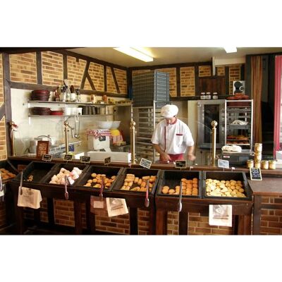 PAPERMOON Bäckerei Ziegelwand Tapete - Tapete PAPERMOON Bäckerei Ziegelwand Tapete - Tapete