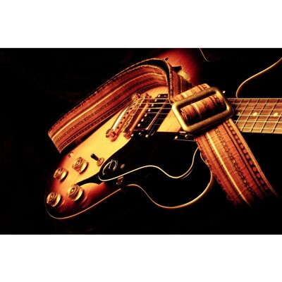PAPERMOON 3D Gitarre Musik Wandbild - Abstrakte Gitarren Dekoration PAPERMOON 3D Gitarre Musik Wandbild - Abstrakte Gitarren Dekoration