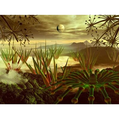 PAPERMOON Planet Futuristischer Weltraum Mond Galaxie - Tapete PAPERMOON Planet Futuristischer Weltraum Mond Galaxie - Tapete