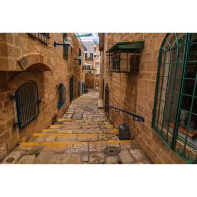 PAPERMOON Tel Aviv-Jaffa Alte Gasse Bunt Wandbild - Wandbild PAPERMOON Tel Aviv-Jaffa Alte Gasse Bunt Wandbild - Wandbild