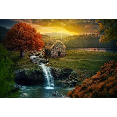 PAPERMOON Modell NATUR-IDYLLE-RUHIG BERGE WASSERFALL - Tapete PAPERMOON Modell NATUR-IDYLLE-RUHIG BERGE WASSERFALL - Tapete