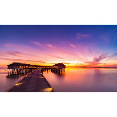 PAPERMOON Holz-Brücke Pier Meer Strand Thailand Tapete - Landschaftsdekoration PAPERMOON Holz-Brücke Pier Meer Strand Thailand Tapete - Landschaftsdekoration
