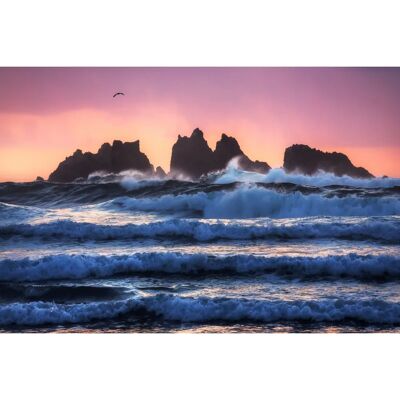 PAPERMOON Bandon-Strandschichten Wandbild - Bunt, 4x2,6m, Digitaldruck PAPERMOON Bandon-Strandschichten Wandbild - Bunt, 4x2,6m, Digitaldruck