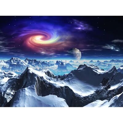 PAPERMOON Raumfahrt-Futuristische Wandbild - Planet Galaxie Tapete PAPERMOON Raumfahrt-Futuristische Wandbild - Planet Galaxie Tapete