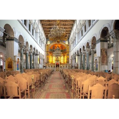 PAPERMOON Modell - Architektur Orthodoxe Kirche Saloniki Kathedrale Säulen Wandbild PAPERMOON Modell - Architektur Orthodoxe Kirche Saloniki Kathedrale Säulen Wandbild