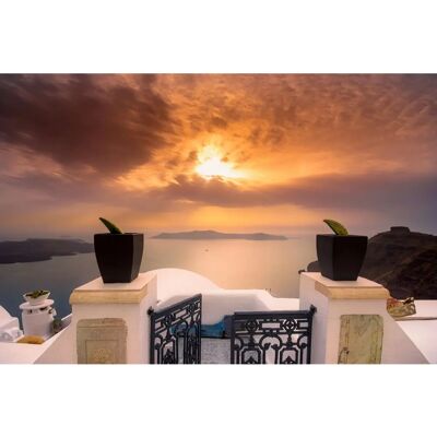 PAPERMOON Santorini Terrasse Motiv Tapete - Tapete PAPERMOON Santorini Terrasse Motiv Tapete - Tapete