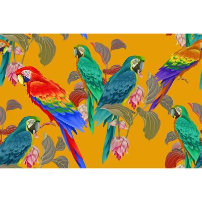 PAPERMOON Abstrakte Blumen Vogel Tapete - Wandbild PAPERMOON Abstrakte Blumen Vogel Tapete - Wandbild
