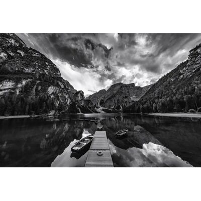 PAPERMOON Landschaftswandbild - BRAIES 'GRAUSTUFEN' - Fotorealistische Dekoration PAPERMOON Landschaftswandbild - BRAIES 'GRAUSTUFEN' - Fotorealistische Dekoration