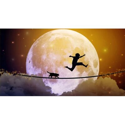 PAPERMOON Vollmond Fototapete - Surreale Himmel Natur Dekor 4,5m x 2,8m PAPERMOON Vollmond Fototapete - Surreale Himmel Natur Dekor 4,5m x 2,8m
