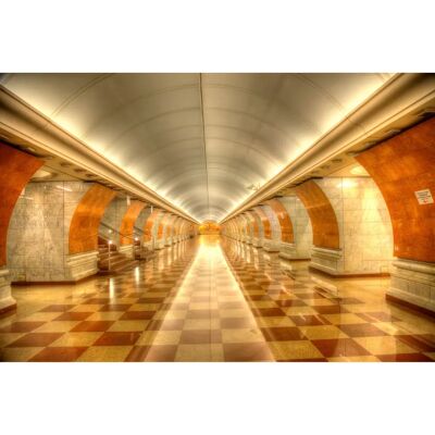 PAPERMOON Architektur Moskau U-Bahn Tunnel Paläste Tapete - Tapete PAPERMOON Architektur Moskau U-Bahn Tunnel Paläste Tapete - Tapete