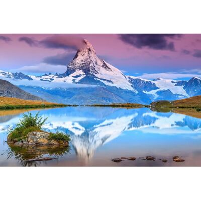 PAPERMOON Berglandschaft Bunt Tapete - Tapeten PAPERMOON Berglandschaft Bunt Tapete - Tapeten