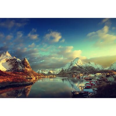 PAPERMOON Lofoten-Inseln Meer Wandbild - Tapete PAPERMOON Lofoten-Inseln Meer Wandbild - Tapete