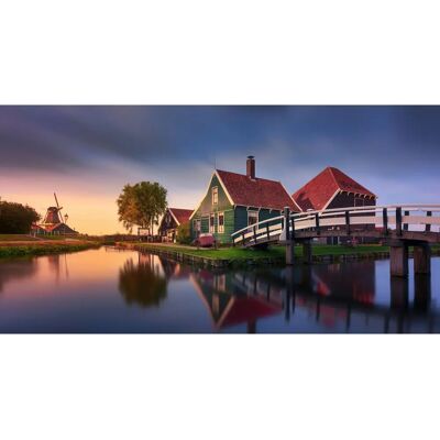 PAPERMOON JESUS M GARCIA Zaanse Schans Green House Tapete PAPERMOON JESUS M GARCIA Zaanse Schans Green House Tapete