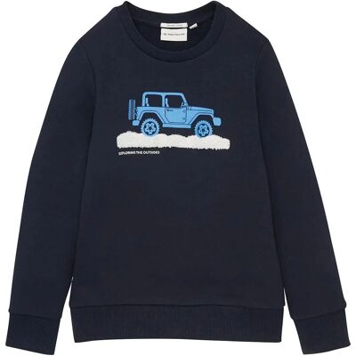 Felpa Tom Tailor - 116/122 - Blu - Vestibilità regolare Felpa Tom Tailor - 116/122 - Blu - Vestibilità regolare