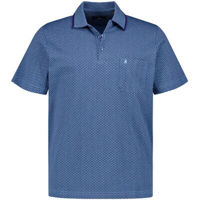 Ragman Blau Poloshirt Jacquard T-Shirt - Oberbekleidung Ragman Blau Poloshirt Jacquard T-Shirt - Oberbekleidung