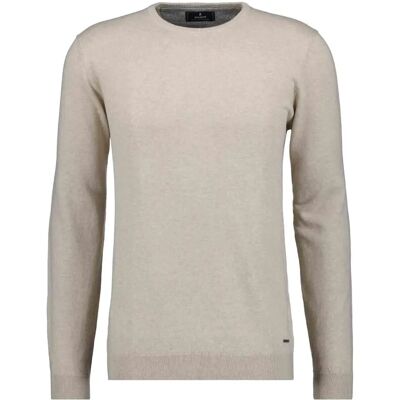 RAGMAN Beige Melange Baumwolle Cashmere Pullover - Pullover RAGMAN Beige Melange Baumwolle Cashmere Pullover - Pullover