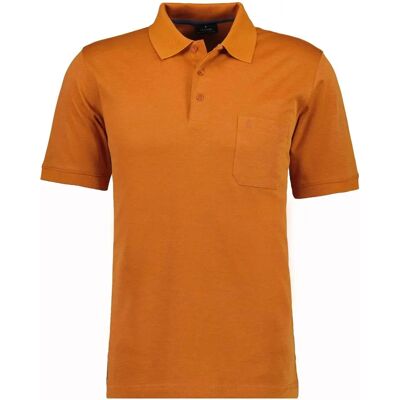RAGMAN Herren Poloshirt - Regular Fit - Casual Baumwollmischung - Orange RAGMAN Herren Poloshirt - Regular Fit - Casual Baumwollmischung - Orange