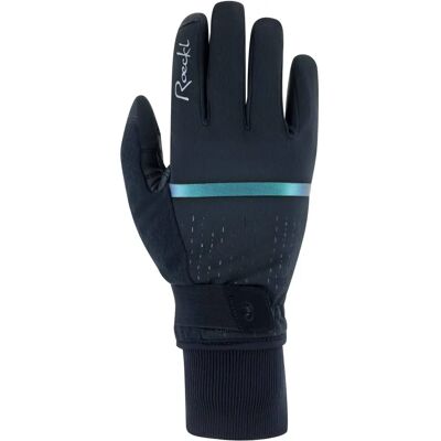 Gants Roeckl Sports Watou pour femmes - Noir/Vert - Hiver - Publicité Gants Roeckl Sports Watou pour femmes - Noir/Vert - Hiver - Publicité