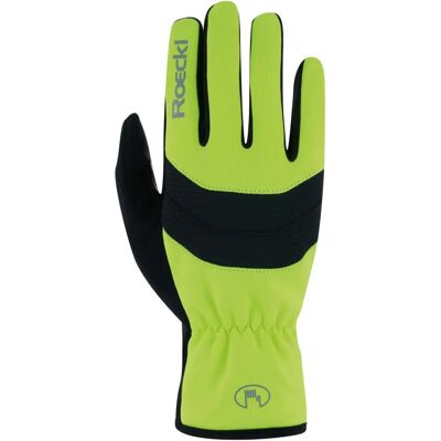 Roeckl Raiano Winddichte Handschuhe - Softshell, Gelb, Größe 8,5 Roeckl Raiano Winddichte Handschuhe - Softshell, Gelb, Größe 8,5