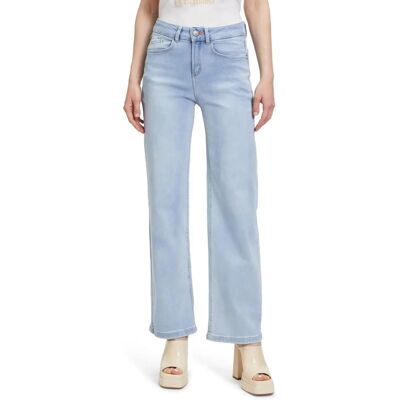 Cartoon High Waisted-Jeans Light Blue Denim - Damen Jeans Cartoon High Waisted-Jeans Light Blue Denim - Damen Jeans